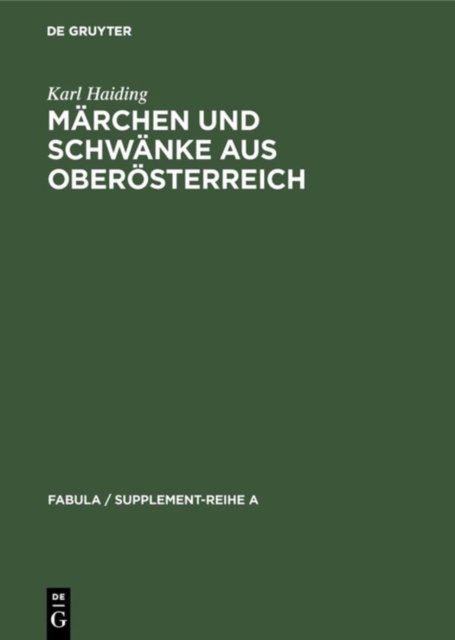 Marchen und Schwanke aus Oberosterreich