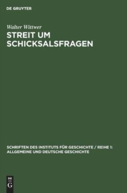 Streit Um Schicksalsfragen