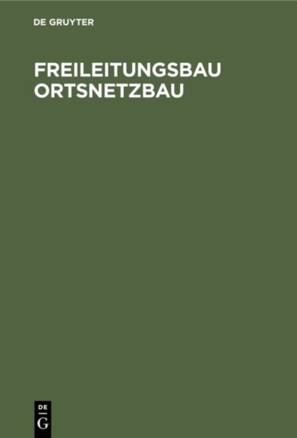 Freileitungsbau Ortsnetzbau