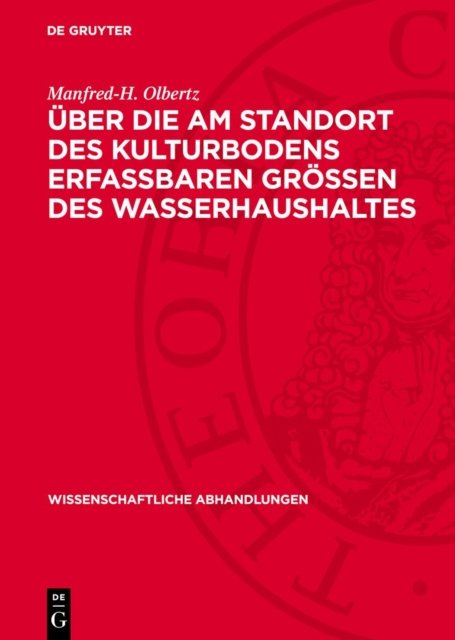 Uber Die Am Standort Des Kulturbodens Erfaßbaren Großen Des Wasserhaushaltes