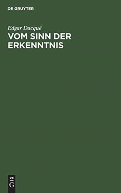 Vom Sinn Der Erkenntnis