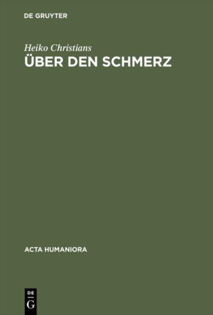 Uber den Schmerz