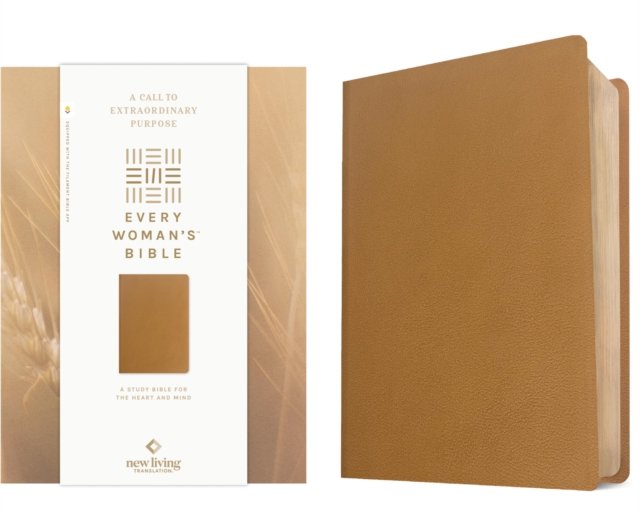 NLT Every Woman’s Bible, Filament Enabled (Genuine Leather, Camel, Red Letter)