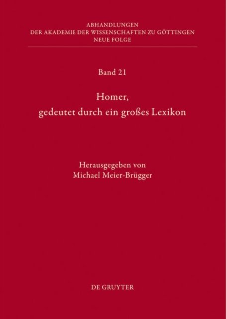 Homer, Gedeutet Durch Ein Großes Lexikon