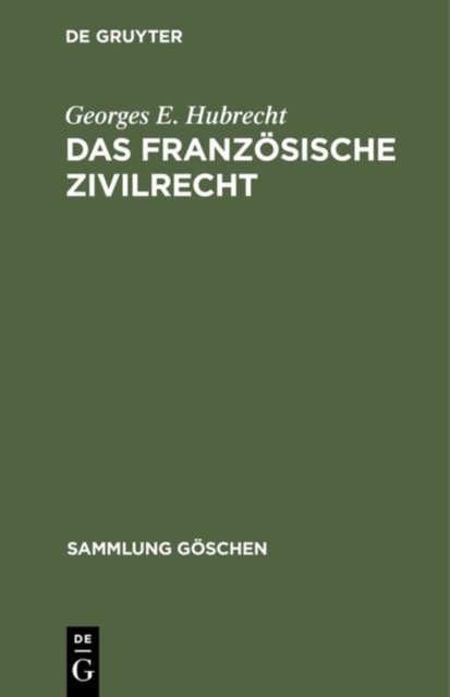 Das franzosische Zivilrecht