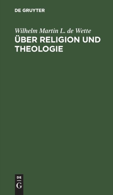 Uber Religion Und Theologie