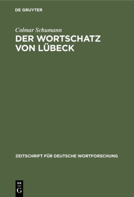 Der Wortschatz Von Lubeck