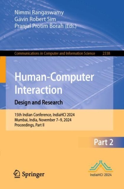 Human-computer Interaction. Design and Research