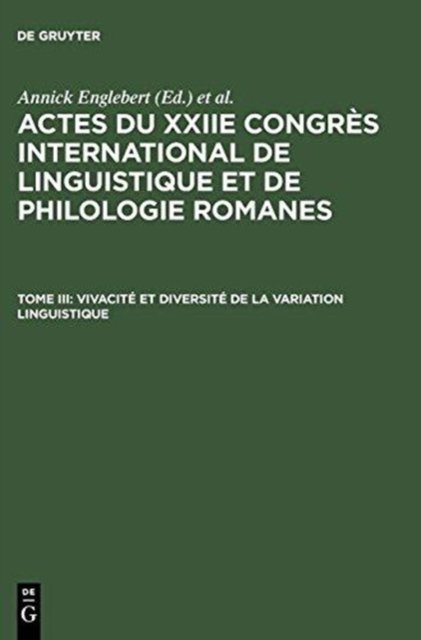 Vivacite Et Diversite de la Variation Linguistique