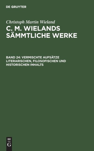 Vermischte Aufsätze literarischen, filosofischen und historischen Inhalts
