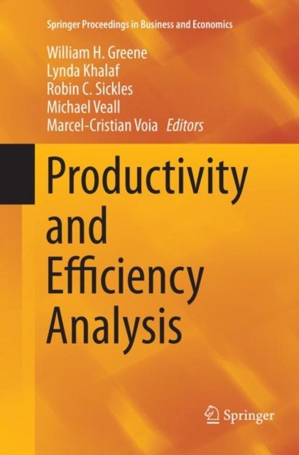 Productivity and Efficiency Analysis