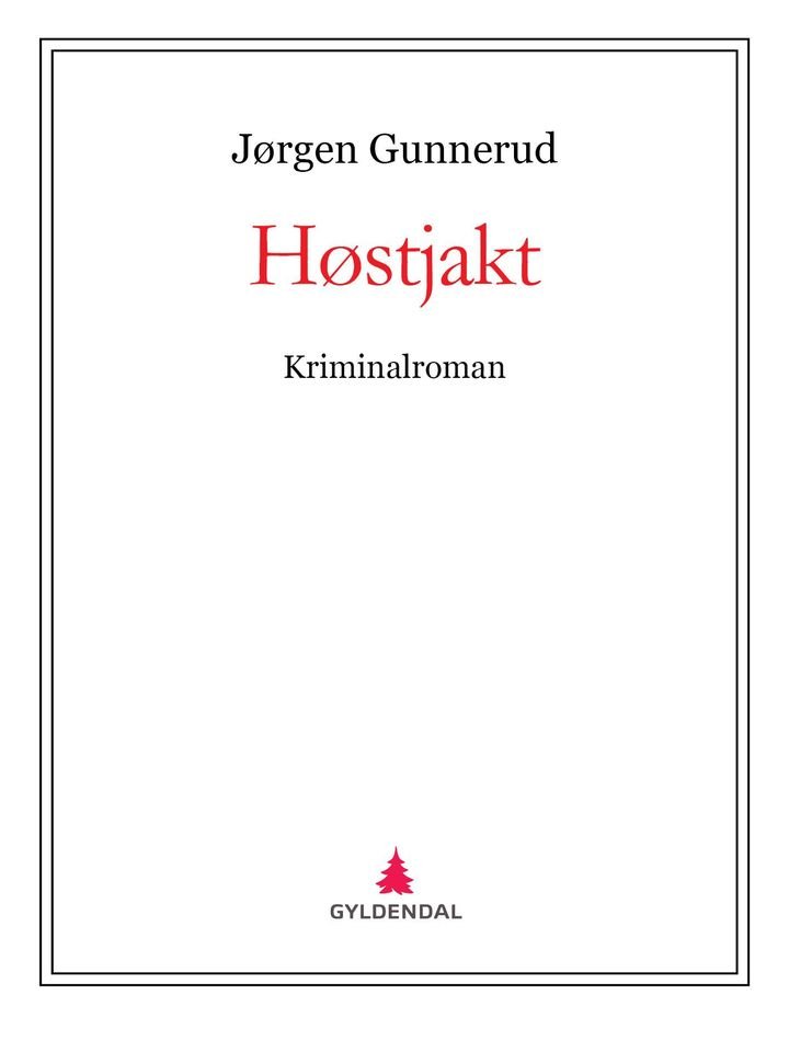 Høstjakt - kriminalroman