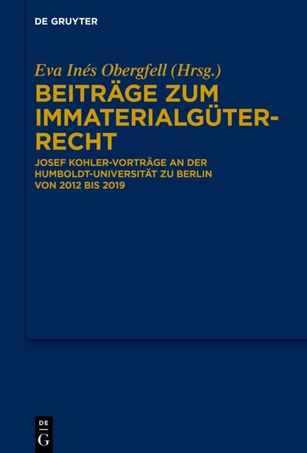 Beitrage zum Immaterialguterrecht