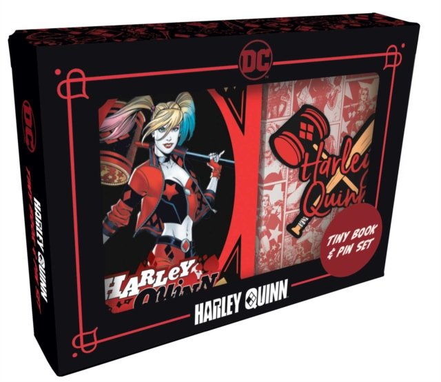 Harley Quinn Tiny Book and Pin Set