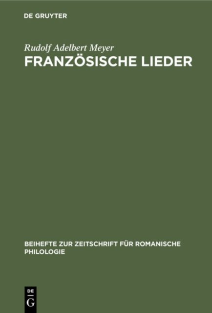 Franzosische Lieder