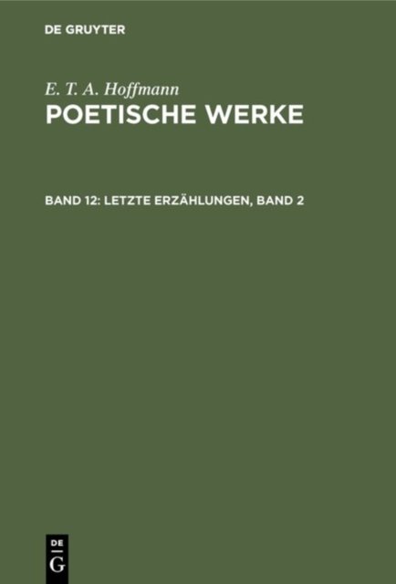 Letzte Erzahlungen, Band 2