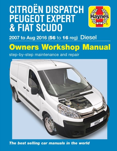 Citroen Dispatch, Peugeot Expert & Fiat Scudo Diesel 56 to 16 (07 - Aug 16) Haynes Repair Manual