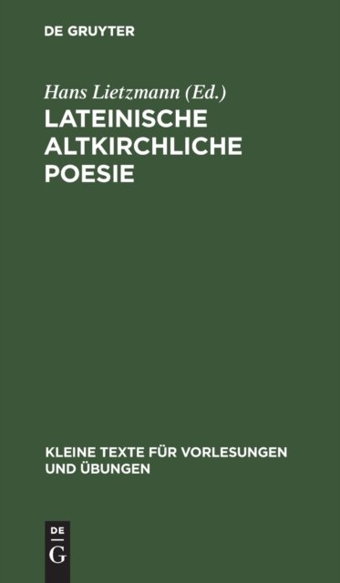 Lateinische Altkirchliche Poesie