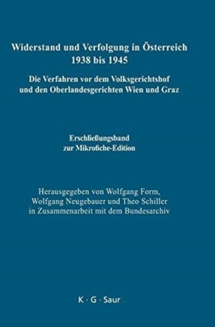 Erschließungsband Zur Mikrofiche-Edition