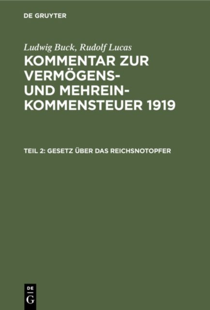 Gesetz Über Das Reichsnotopfer