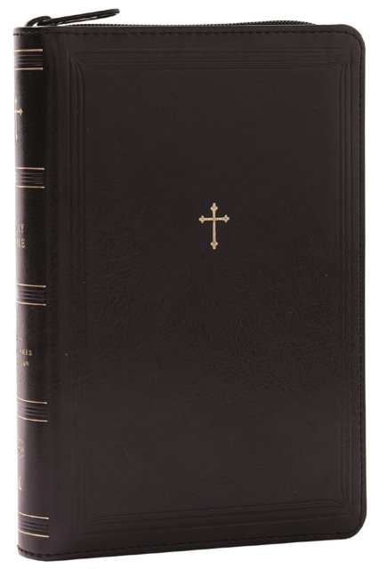 NKJV Compact Paragraph-Style Bible w/ 43,000 Cross References, Black Leathersoft Zipper Closure, Red Letter, Comfort Print: Holy Bible, New King James Version