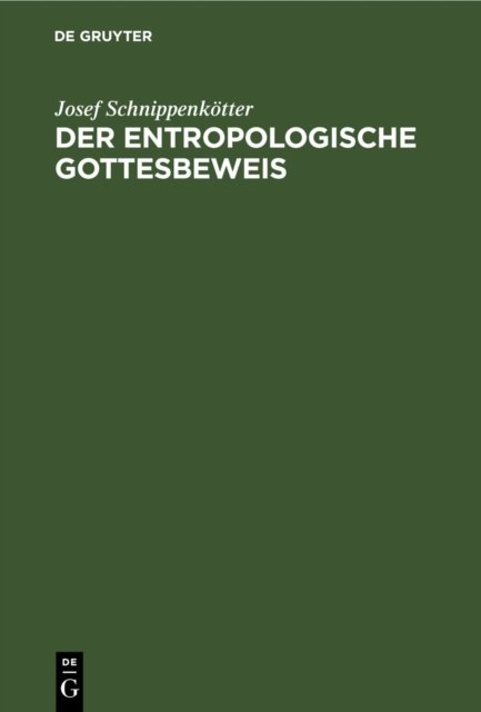 entropologische Gottesbeweis