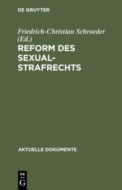 Reform des Sexualstrafrechts