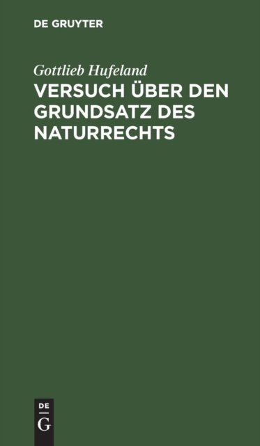 Versuch uber den Grundsatz des Naturrechts