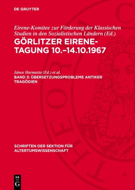 Ubersetzungsprobleme Antiker Tragodien