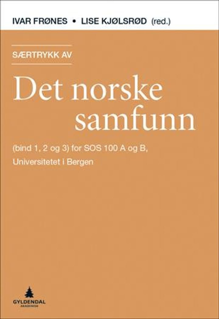 Særtrykk av Det norske samfunn - (bind 1, 2 og 3) for SOS A og B, Universitetet i Bergen