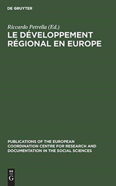 Le developpement regional en Europe