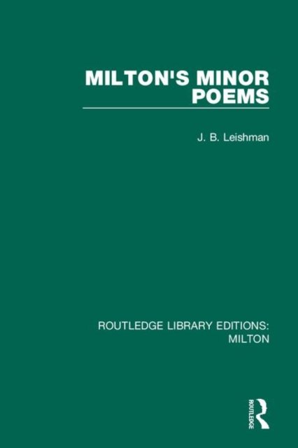 Milton''s Minor Poems