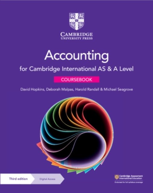 Cambridge International As & a Level Accounting Coursebook + Digital Access 2 Years