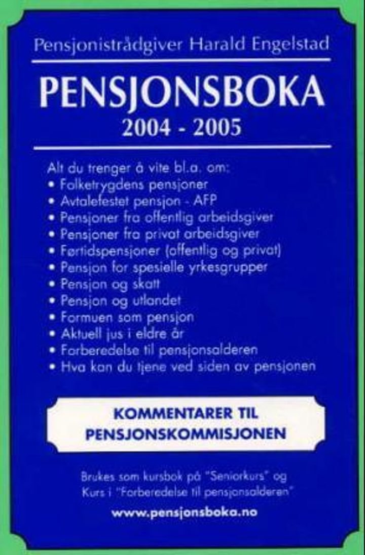 Pensjonsboka 2004-2005