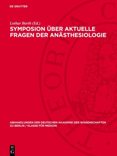 Symposion Uber Aktuelle Fragen Der Anasthesiologie