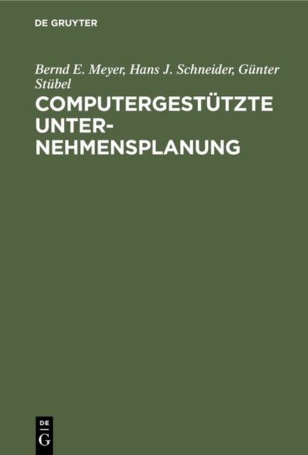 Computergestutzte Unternehmensplanung