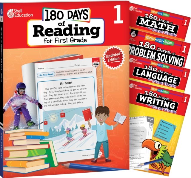 180 Days™: Reading, Math, Language, Writing, & Problem Solving for Grade 1: 5-Book Set