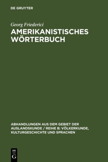 Amerikanistisches Worterbuch