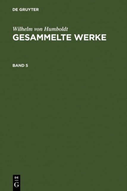 Gesammelte Werke. Band 5