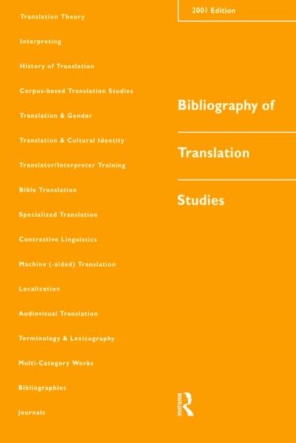 Bibliography of Translation Studies: 2001
