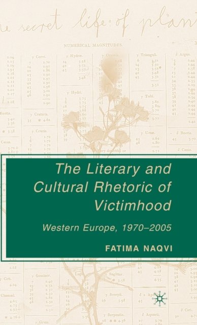The Literary and Cultural Rhetoric of Victimhood