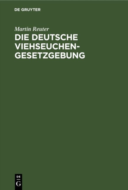 deutsche Viehseuchengesetzgebung