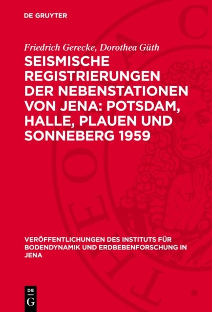Seismische Registrierungen der Nebenstationen von Jena