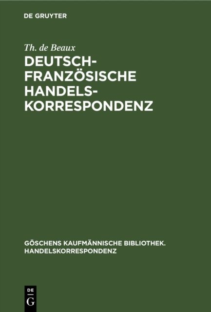 Deutsch-französische Handelskorrespondenz
