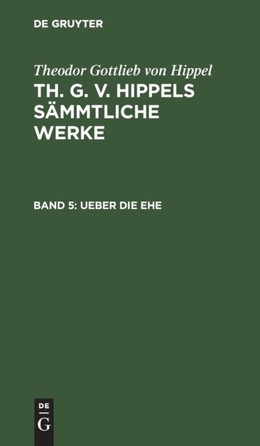Ueber die Ehe