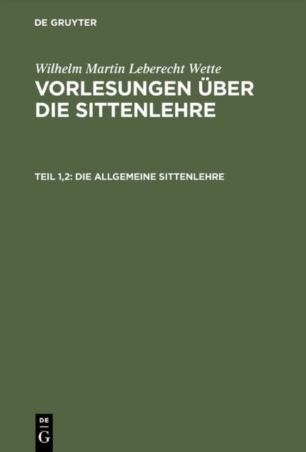 Die allgemeine Sittenlehre