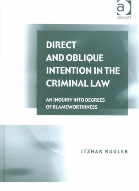 Direct and Oblique Intention in the Criminal Law