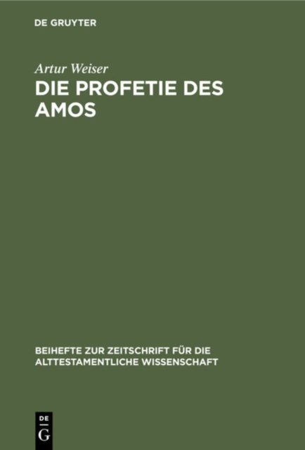 Die Profetie Des Amos