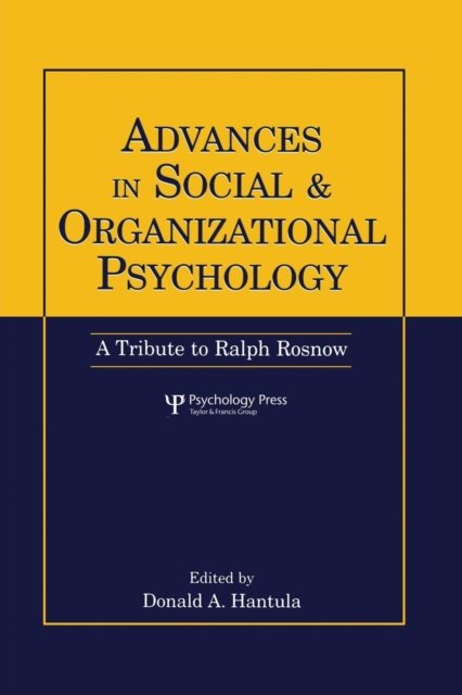 Advances in Social and Organizational Psychology