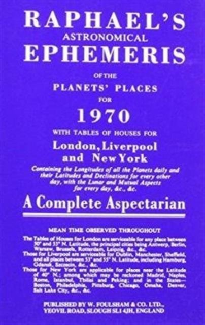 Raphael's Astronomical Ephemeris